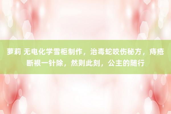 萝莉 无电化学雪柜制作，治毒蛇咬伤秘方，痔疮断裉一针除，然则此刻，公主的随行